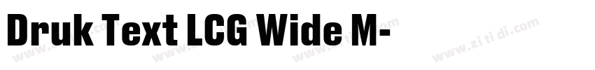 Druk Text LCG Wide M字体转换